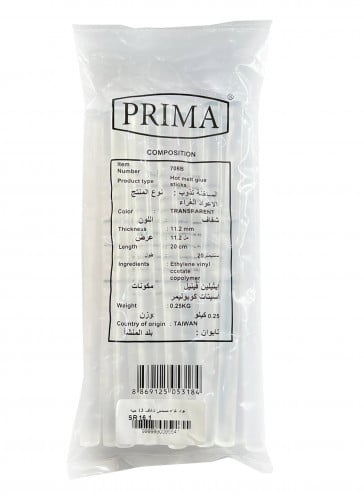 أعواد مسدس غراء وسط تايواني بريما سماكة 11.2 ملم ا...