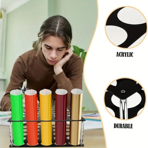 رف تخزين فينيل أكرليك 20 فتحة