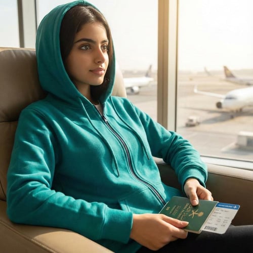 بلوفر قطن فاخر نعناعي بيسك سحاب سادة