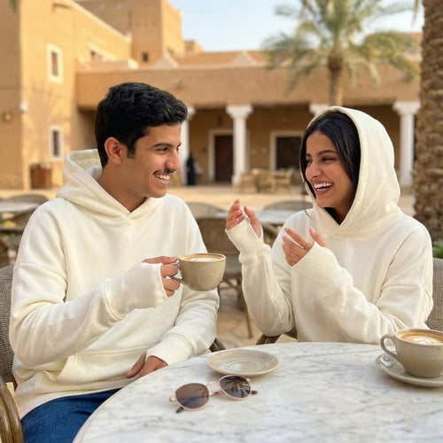 بلوفر سكري قطن فاخر اوفر سايز سادة