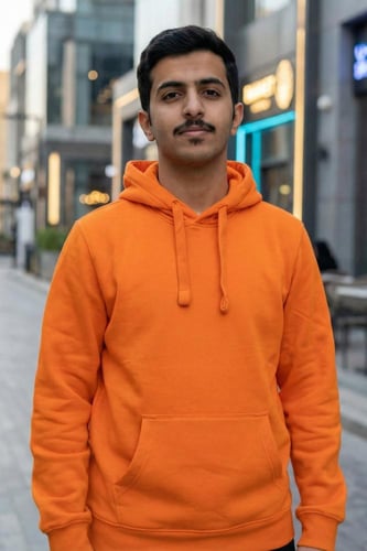 بلوفر أورنج يوسفي فاتح سادة (Tangerine Orange)