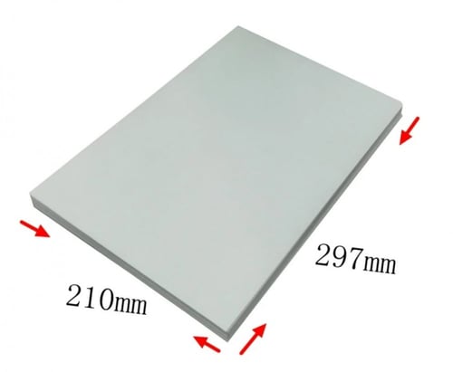 ورق ستيكر لاصق لامع ابيض ليزر 50 ورقة A4