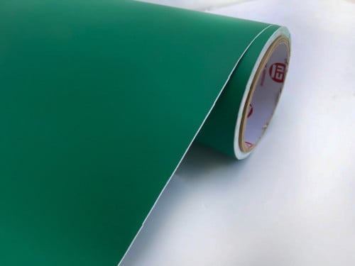 فينيل اسطح اخضر غامق مطفي 100*30سم