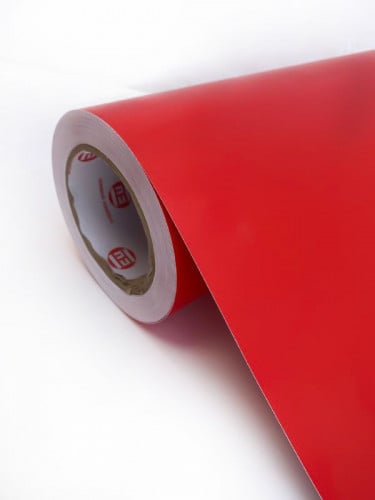فينيل اسطح احمر مطفي 100*30سم