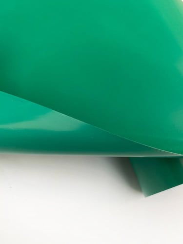 فينيل حراري اقمشة اخضر PVC