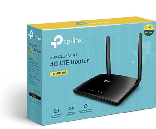 راوتر لا سلكي 4G من تي بي لينك، أسود