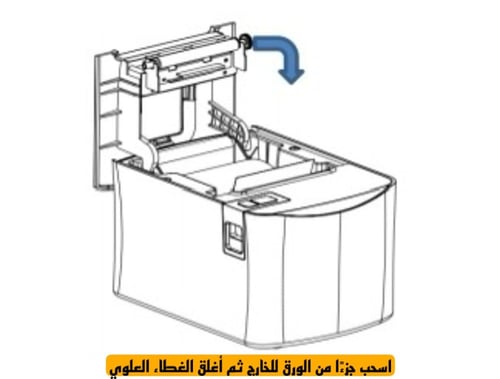 رزمة ورق كاشير حراري 5 لفات مقاس 80*70