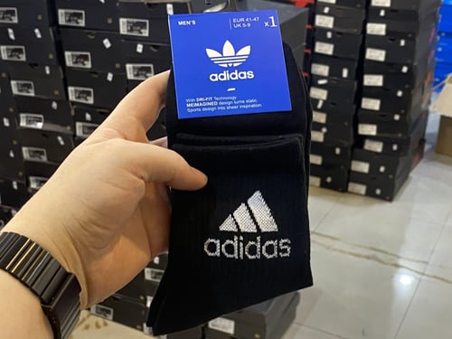 شراب اديداس اسود نصف الساق ( B )