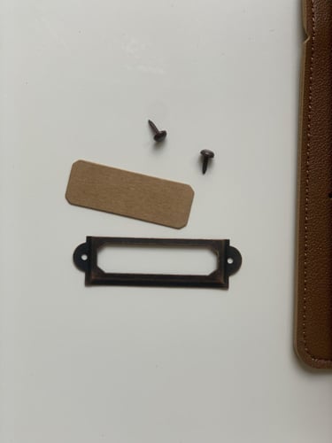 ايطار نحاسي مع كرت