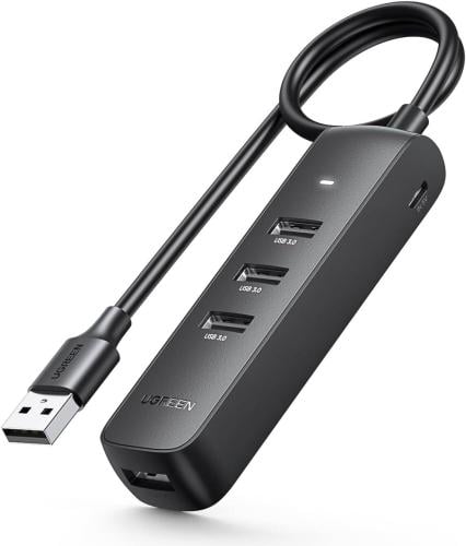 موزع يوجرين USB 3.0 أربعة منافذ مع كابل 1 متر – 80...
