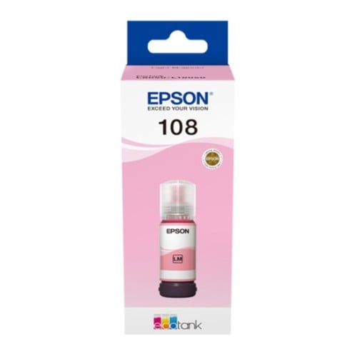 قارورة حبر ابسون EPSON 108LM احمر فاتح