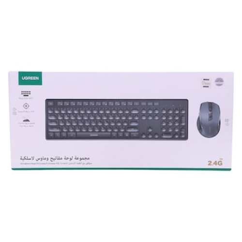 لوحة مفاتيح وماوس يوجرين اللاسلكية 2.4 جيجاهرتز –...