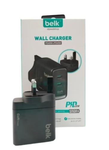 فيش منزلي بيلك منفذين تايب سي 2Ports TC 45 Watt-Be...