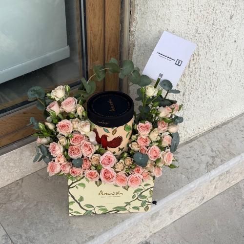 تنسيق تشوكلت انوش مع ورد
