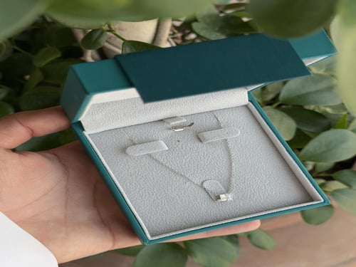 عقد فايندرا الفضي الناعم