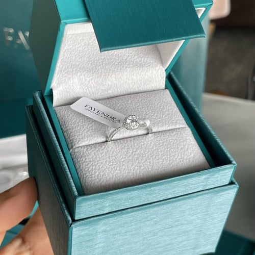 خاتم فايندرا الناعم - فضي