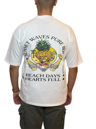 تيشيرت اوفر سايز ابيض