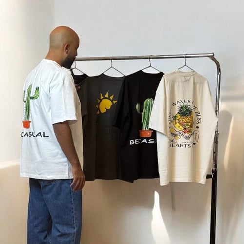 تيشيرت اوفر سايز ابيض