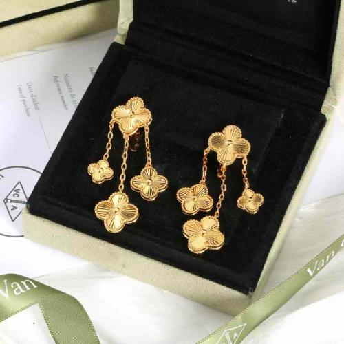 حلق فان كليف كبير ذهبي