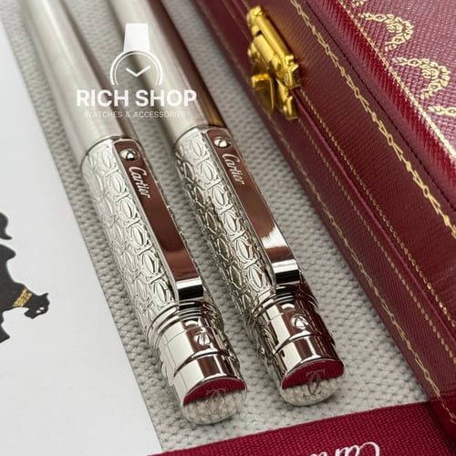 قلم كارتير سانتوس نصف مزخرف الشهير