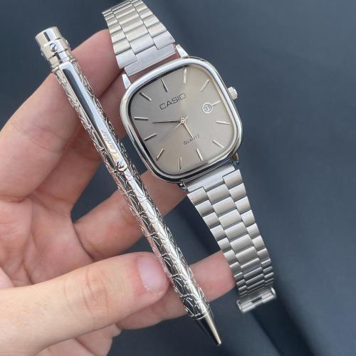 طقم ساعة كاسيو وقلم كارتير