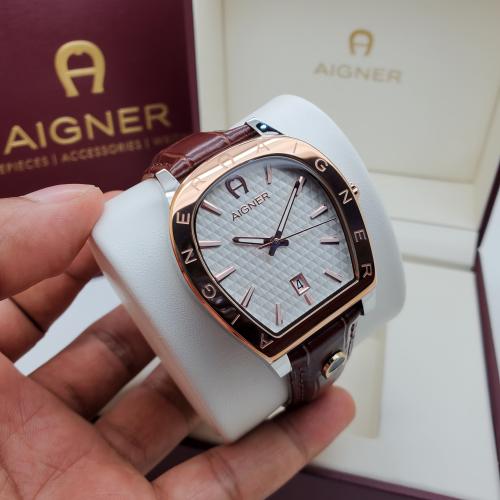 ساعة اقنر الرجالية جلد