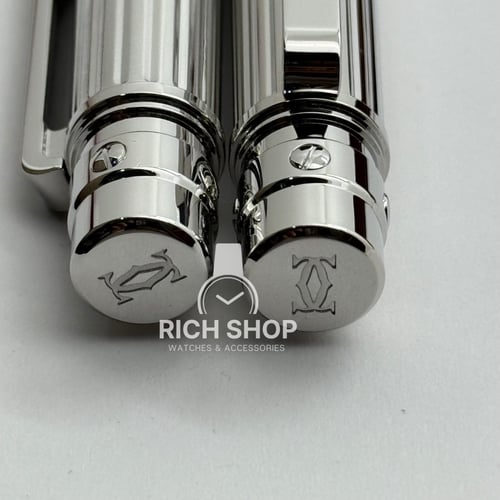 قلم كارتير سانتوس مخطط فضي كامل