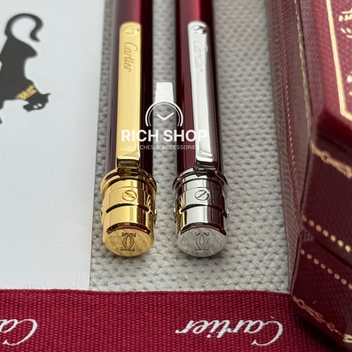 قلم كارتير سانتوس نحيف برغندي