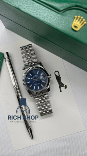 طقم ساعة رولكس مع قلم كارتير