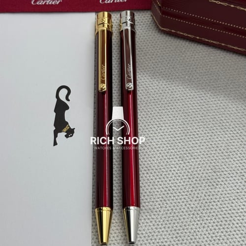 قلم كارتير سانتوس نحيف برغندي