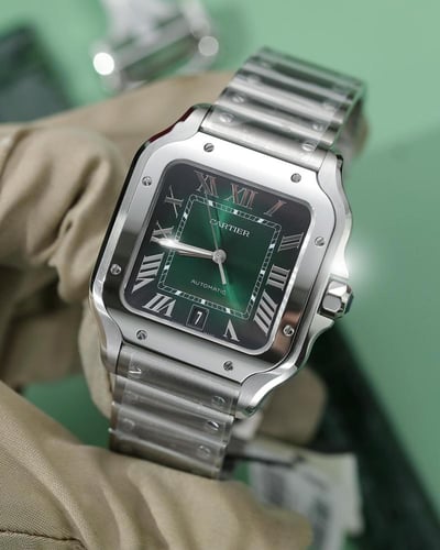 ساعة كارتير سانتوس اخضر