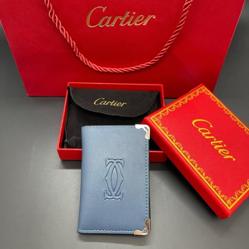 محفظة كارتير بطايق ازرق فاتح