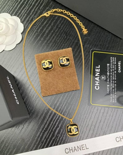 طقم شانيل سلسال و حلق