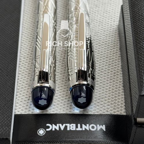 قلم مونت بلانك ستار ووكر فضي كامل