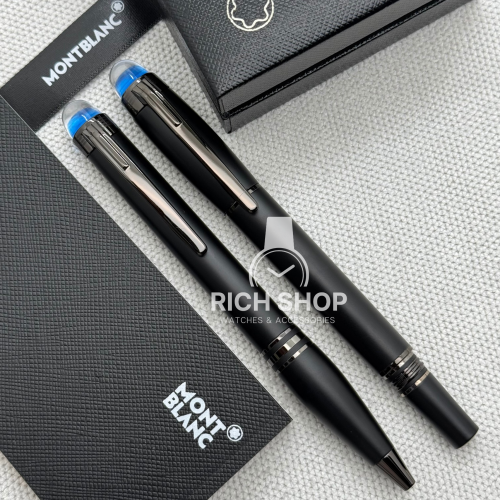 قلم مون بلان ستار ووكر اسود مطفي