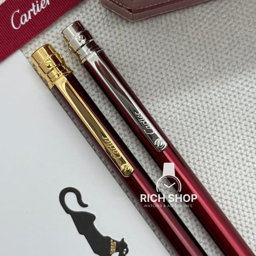قلم كارتير سانتوس نحيف برغندي