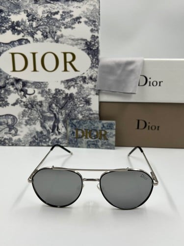 نظارة ديور فضي كامل