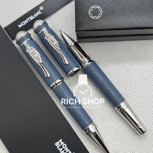 قلم مونت بلانك الجديد باللون الأزرق الفاخر