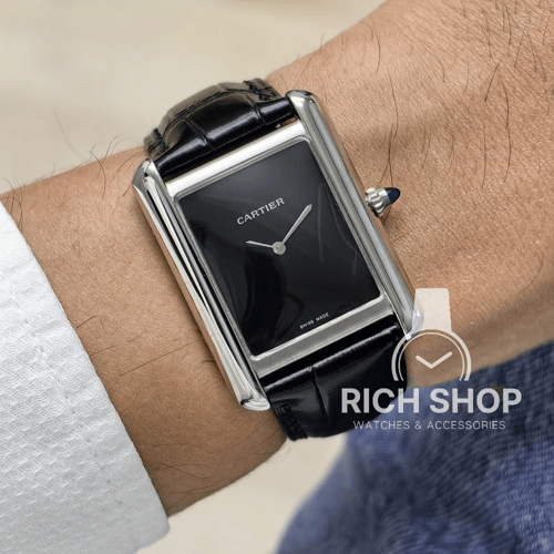 ساعة كارتير تانك موست اسود