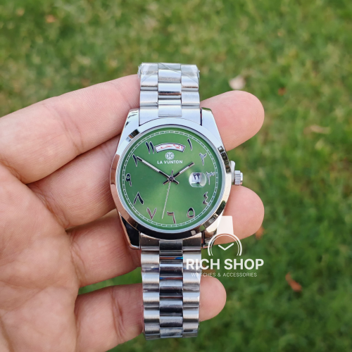 ساعة رجالية شبيهة رولكس ارقام عربي