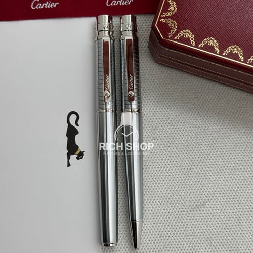 قلم كارتير سانتوس فضي كامل جديد