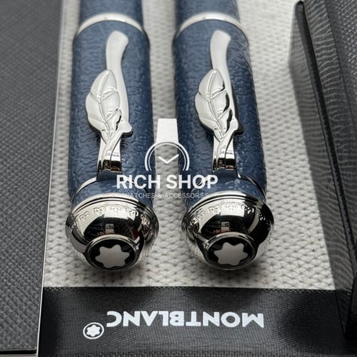 قلم مونت بلانك الجديد باللون الأزرق الفاخر