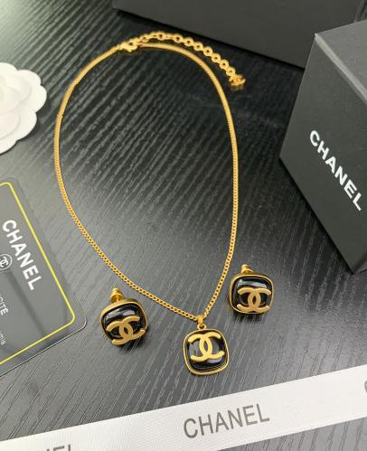 طقم شانيل سلسال و حلق