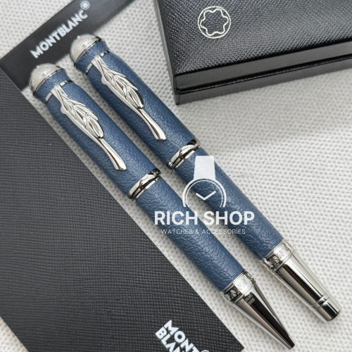 قلم مونت بلانك الجديد باللون الأزرق الفاخر