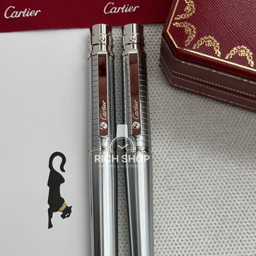 قلم كارتير سانتوس فضي كامل جديد