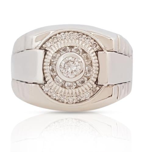 خاتم الماس AG ring silver