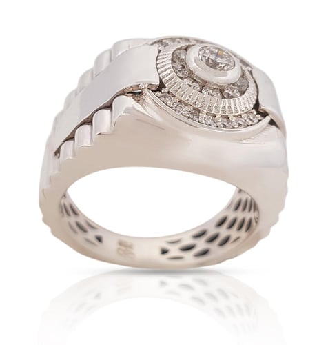 خاتم الماس AG ring silver