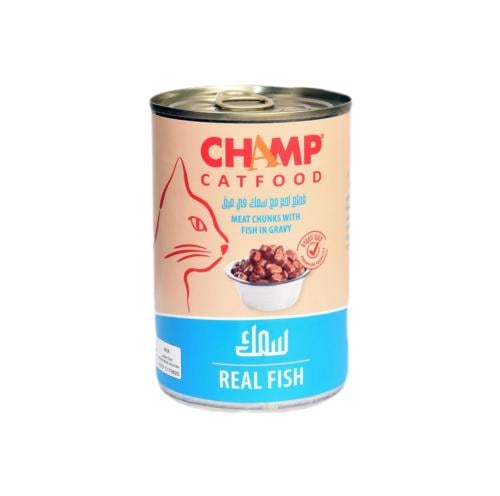 تشامب طعام رطب للقطط البالغة بالسمك 415g