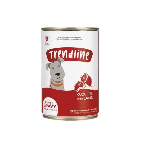 تريند لاين طعام رطب للكلاب بلحم الضأن في المرق 400...