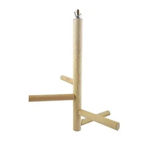 مجثم خشبي للطيور والببغاوات من بيت اند مور